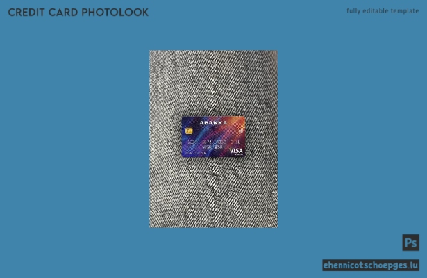 Slowenien Abanka d.d. Bank Visa Classic Karte Fotoansicht Beispielvorschau